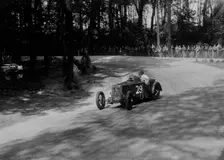 Frazer-Nash TT replica racing at Donington Park, Leicestershire, 1930s. Artist: Bill Brunell