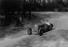 Frazer-Nash TT replica racing at Donington Park, Leicestershire, 1935. Artist: Bill Brunell