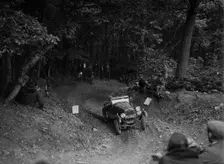 Frazer-Nash Vitesse taking part in a motoring trial, c1930s. Artist: Bill Brunell