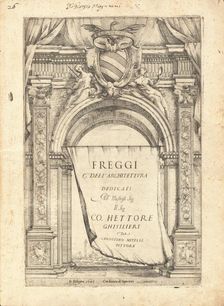 Freggi Dell'Architettura, published 1645. Creator: Agostino Mitelli