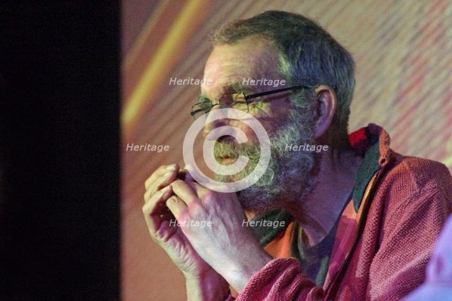 Fred Ball, Crawley Blues Festival, Hawth, Crawley, West Sussex, Oct 2015. Artist: Brian O'Connor.