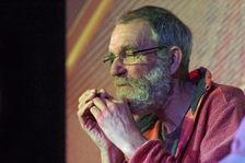 Fred Ball, Crawley Blues Festival, Hawth, Crawley, West Sussex, Oct 2015. Artist: Brian O'Connor