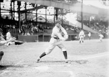 Fred Carisch, Cleveland Al, at National Park, Washington, D.C. (Baseball), 1913. Creator: Harris & Ewing