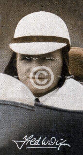 Fred Dixon, English motorcycle racer, 1935. Artist: Unknown