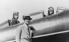 Fred E. Weick, Tom Hamilton and Charles Lindbergh, USA, June 1927. Creator: Unknown