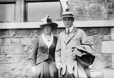 Fred Herreshoff and wife, between c1910 and c1915. Creator: Bain News Service