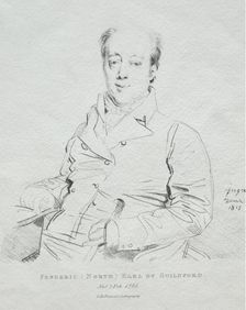 Frederic 5th Earl of Guilford, 1815. Creator: Jean-Auguste-Dominique Ingres (French, 1780-1867)