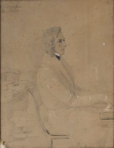 Frédéric Chopin at piano