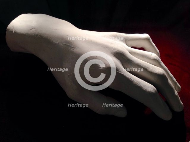 Frédéric Chopin's left hand, 1849.
