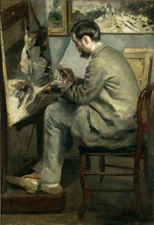 Frédéric Bazille at his easel, 1867