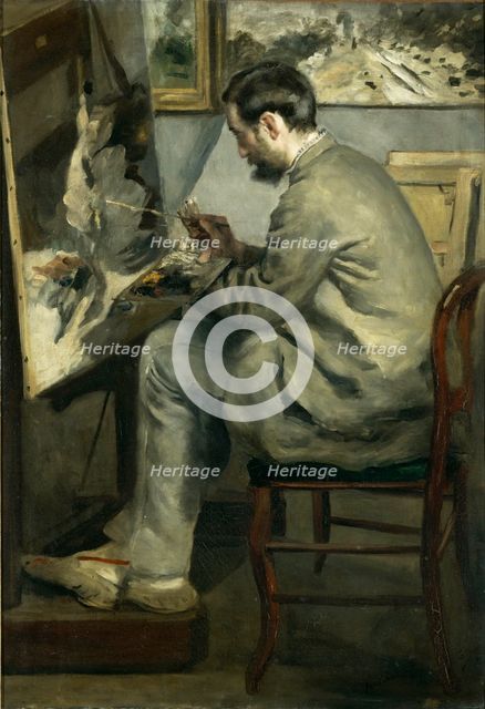 Frédéric Bazille at his easel, 1867.