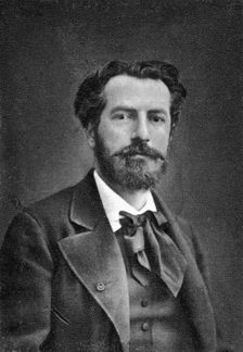 Frederic Bartholdi, French sculptor, 1880