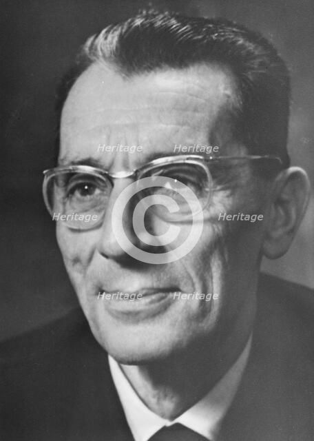 Frederic Joliot, French physicist. Artist: Unknown