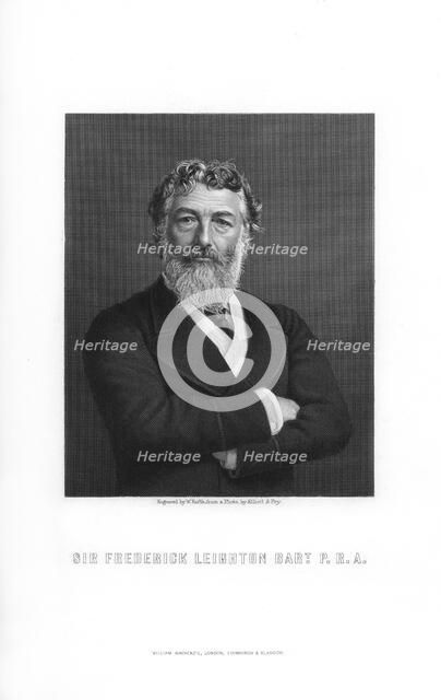 Frederic Leighton, 1st Baron Leighton, English painter and sculptor, (1899).Artist: W Roffe