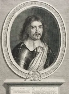 Frédéric-Maurice de la Tour d'Auvergne, Duc de Bouillon, between circa 1655 and circa 1656. Creator: Robert Nanteuil