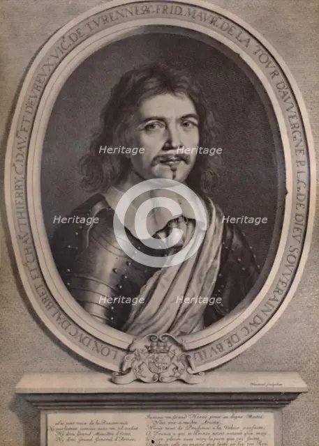 Frederic Maurice de la Tour d'Auvergne, Duke of Bouillon, French soldier, 17th century (1894). Artist: Robert Nanteuil.