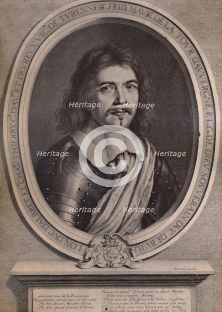 Frederic Maurice de la Tour d'Auvergne, Duke of Bouillon, French soldier, 17th century (1894). Artist: Robert Nanteuil.