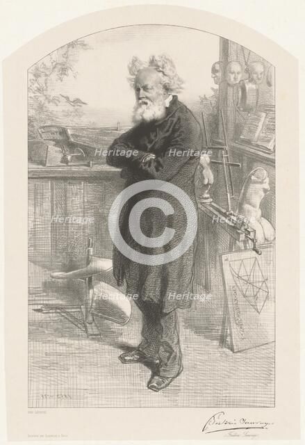 Frédéric Sauvage, 1853. Creator: Paul Gavarni.