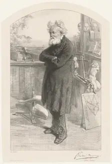 Frédéric Sauvage, 1853. Creator: Paul Gavarni