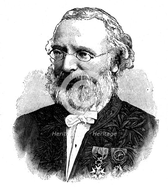 Frederic Passy, French economist and writer, 1902. Artist: Anon