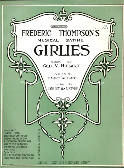 'Frederic Thompson's Musical Satire "Girlies"', 1911.  Creator: Unknown.