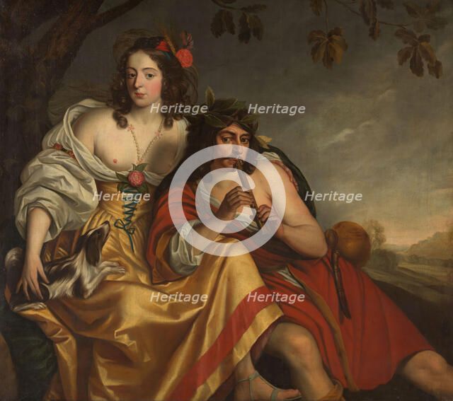 Frederica Amalia and Christian Albrecht of Schleswig-Holstein-Gottorf, c1667-1668. Creator: Jurgen Ovens.