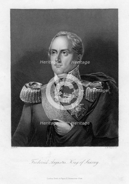 Frederick Augustus I, King of Saxony, 19th century.Artist: AH Payne