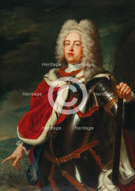 Frederick Augustus II, Elector of Saxony and future King Augustus III of Poland as Crown Prince. Creator: Mányoki, Adam (1673-1757).