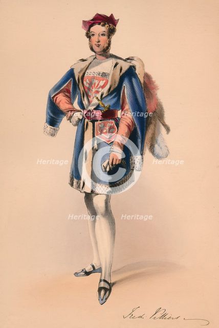 Frederick Child-Villiers in costume for Queen Victoria's Bal Costumé, May 12 1842, (1843).  Creator: John Richard Coke Smyth.