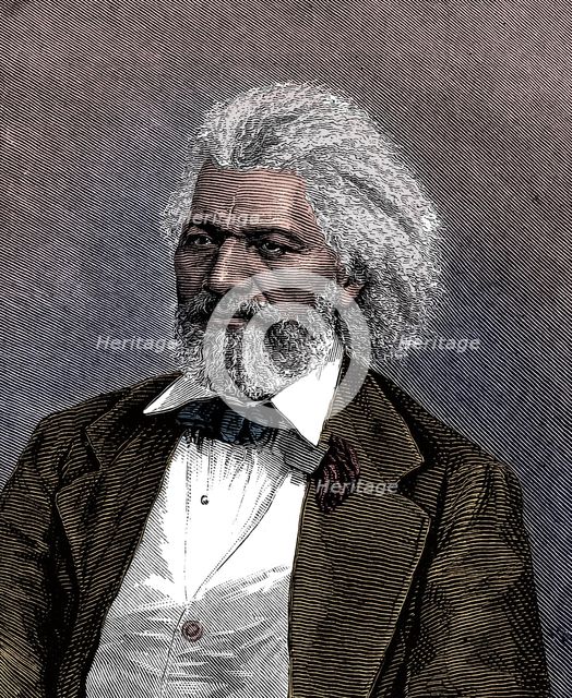 Frederick Douglass (1817-1895), American diplomat, abolitionist and writer, 1875. Artist: Unknown.