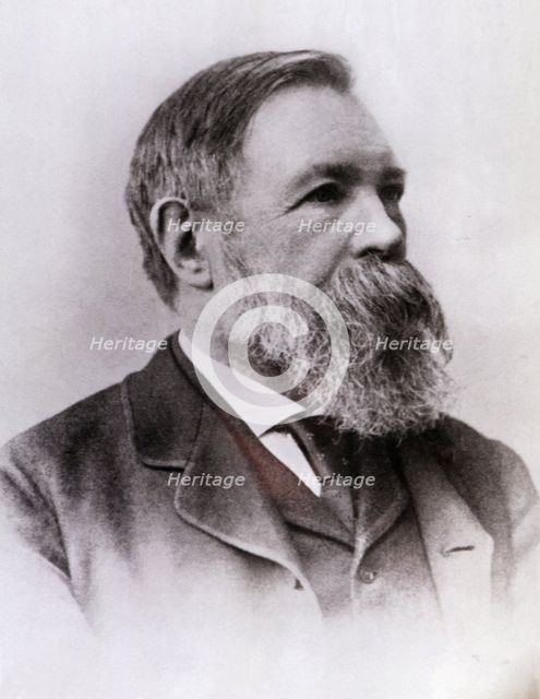 Frederick Engels (1820-1895), German socialist theorist, photography, 1890.