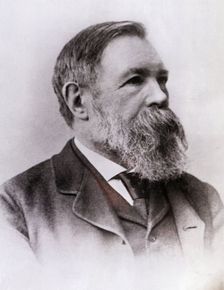 Frederick Engels (1820-1895), German socialist theorist, photography, 1890