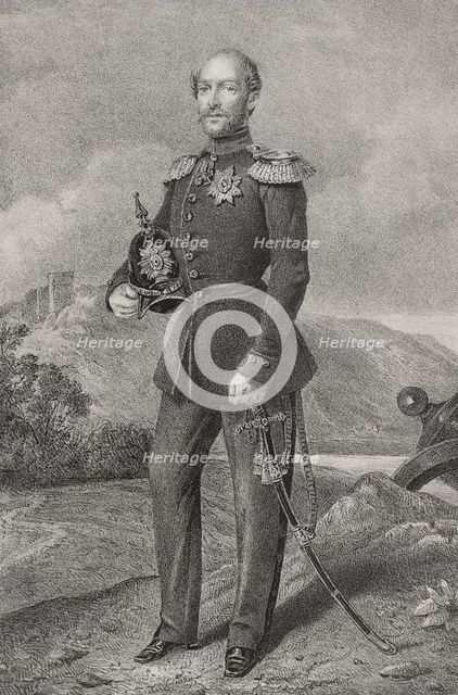 Frederick Francis II, (1823-1883), Grand Duke of Mecklenburg-Schwerin (1842-1883), 1852. Creator: Julio Donón.