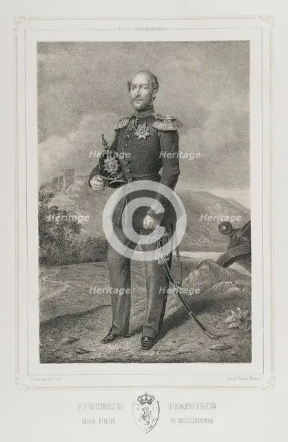 Frederick Francis II, (1823-1883), Grand Duke of Mecklenburg-Schwerin (1842-1883), 1852. Creator: Julio Donón.