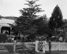 Frederick George Walker at unknown house possibly his home, c1900s. Creator: Robert Augustus Henry L'Estrange