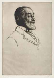 Frederick Harrison, 1914. Creator: William Strang (British, 1859-1921)