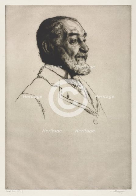 Frederick Harrison, 1914. Creator: William Strang (British, 1859-1921).