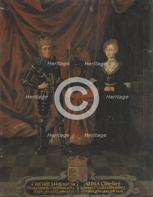 Frederick I, 1471-1533, King of Denmark and Norway and Anna, 1487-1514, c16th century. Creator: Anon.