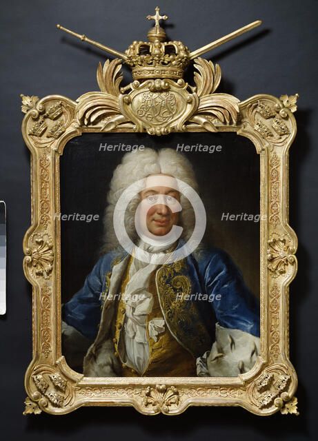 Frederick I, 1676-1751, King of Sweden, Landgrave of Hesse-Kassel, 1730. Creator: Martin van Meytens.