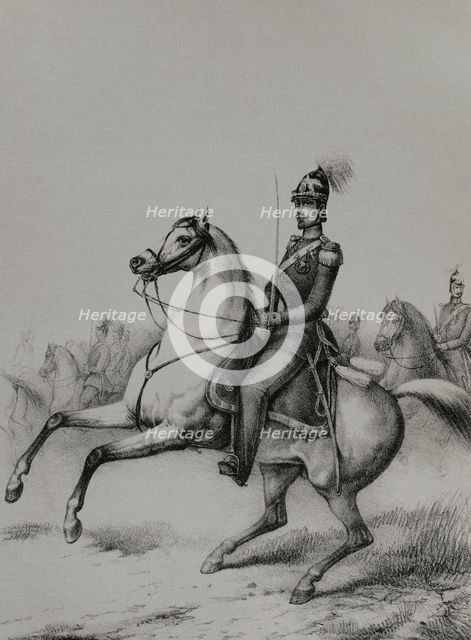 Frederick I, (1826-1907), Grand Duke of Baden, (1856-1907), 1852.  Creator: J.J. Martinez.