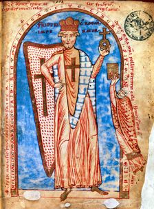 Frederick I, Barbarossa, 12th century Holy Roman Emperor, 13th century. Artist: Anon