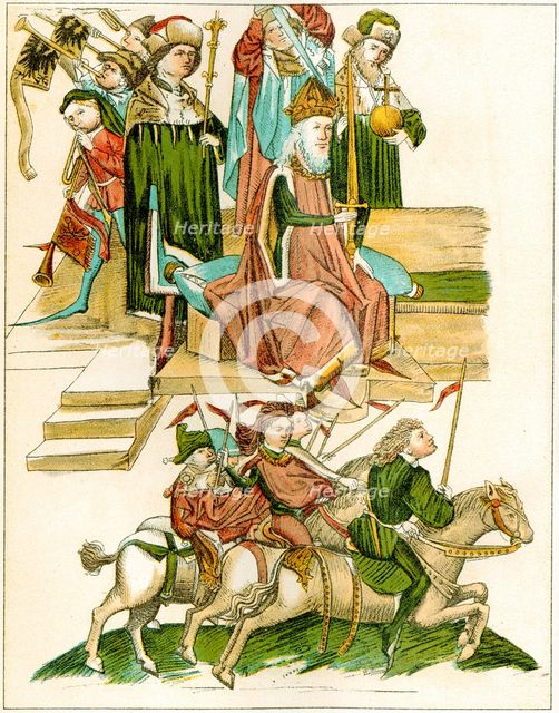 Frederick I receives Brandenburg, 15th century.