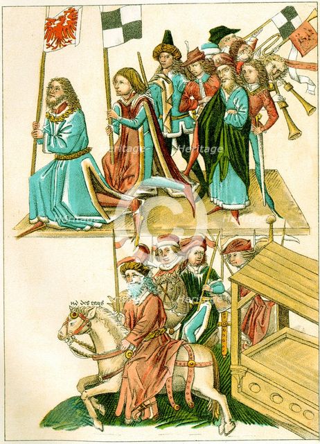 Frederick I receives Brandenburg, 15th century.