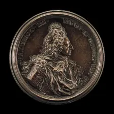 Frederick IV, 1671-1730, King of Denmark and Norway 1699 [obverse], 1708. Creator: Antonio Montauti