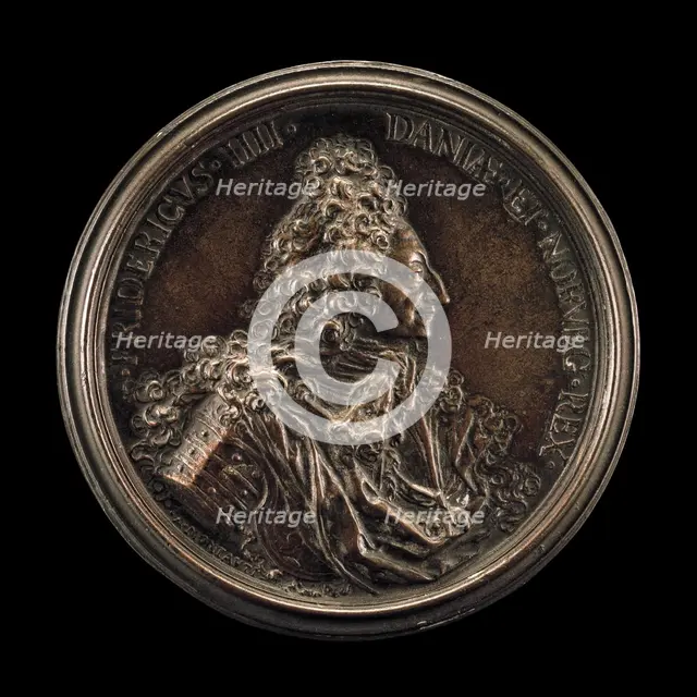 Frederick IV, 1671-1730, King of Denmark and Norway 1699 [obverse], 1708. Creator: Antonio Montauti.
