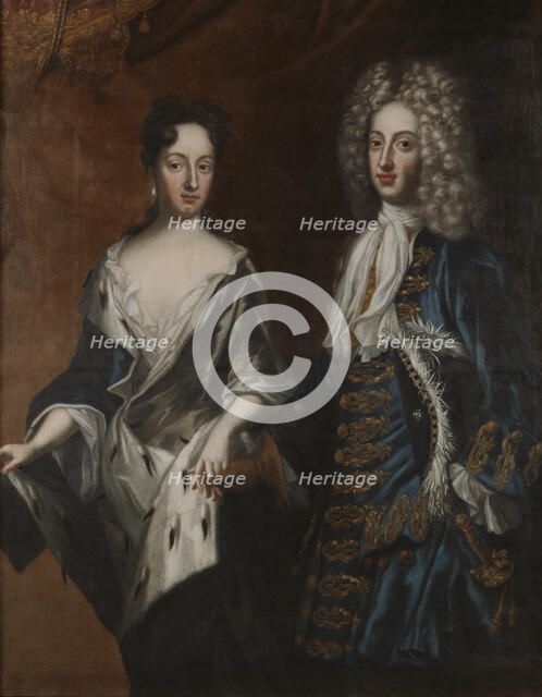 Frederick IV, Duke of Holstein-Gottorp, and Princess Hedvig Sophia, 1700.  Creator: David von Krafft.