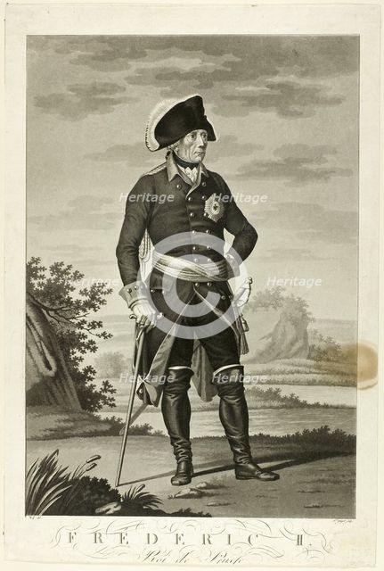 Frederick II, Roi de Prusse, n.d. Creator: Johann Friedrich Jügel.