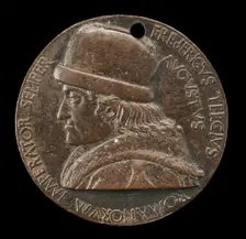 Frederick III, 1415-1493, Holy Roman Emperor 1452 [obverse], 1468/1469. Creator: Bertoldo di Giovanni