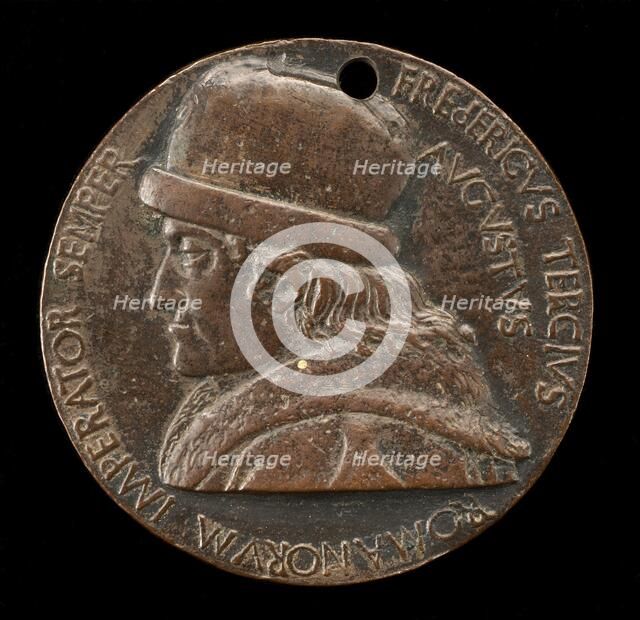 Frederick III, 1415-1493, Holy Roman Emperor 1452 [obverse], 1468/1469. Creator: Bertoldo di Giovanni.