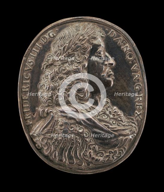 Frederick III, 1609-1670, King of Denmark and Norway 1648 [obverse], c. 1648. Creator: Master H.L.T..
